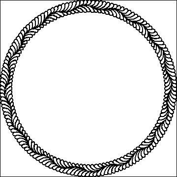 (image for) Feather Circle_8th-L00680 - Click Image to Close